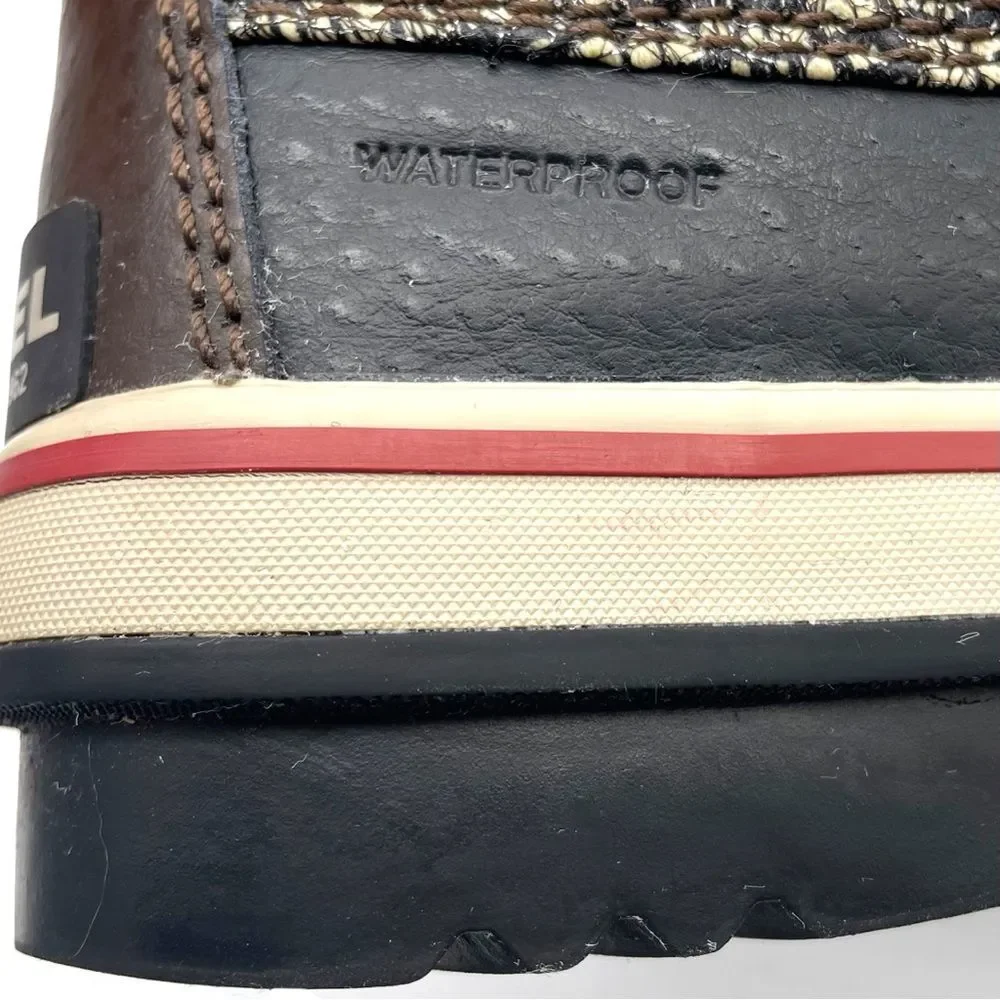 Sorel Tofino II Waterproof Winter Boots Faux Fur Cordovan Saddle Women’s Size 8
